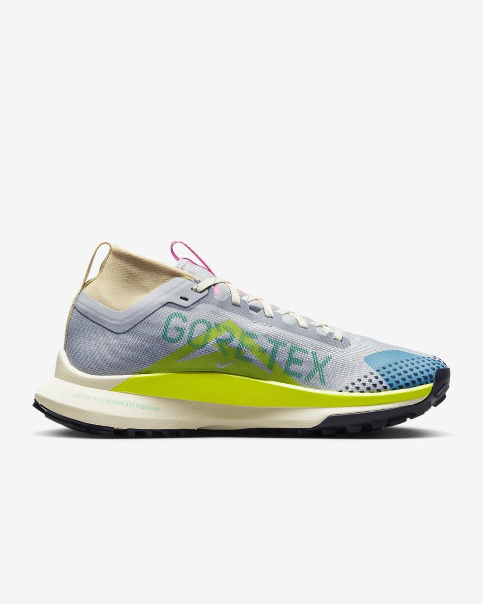 Nike Pegasus Trail 4 GORE-TEX Wolf Grey/Stadium Green/Baltic Blue/Volt | Womens Nike Running