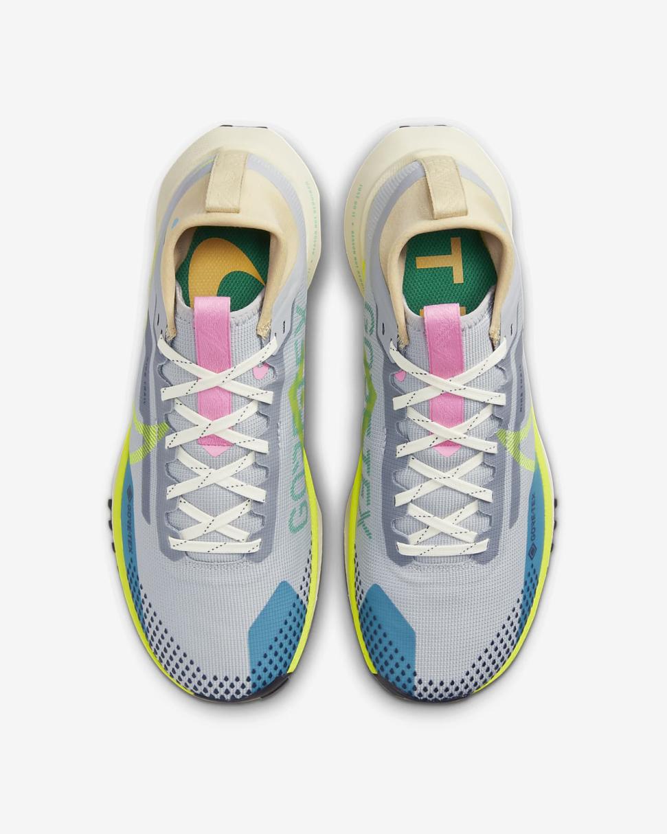 Nike Pegasus Trail 4 GORE-TEX Wolf Grey/Stadium Green/Baltic Blue/Volt | Womens Nike Running
