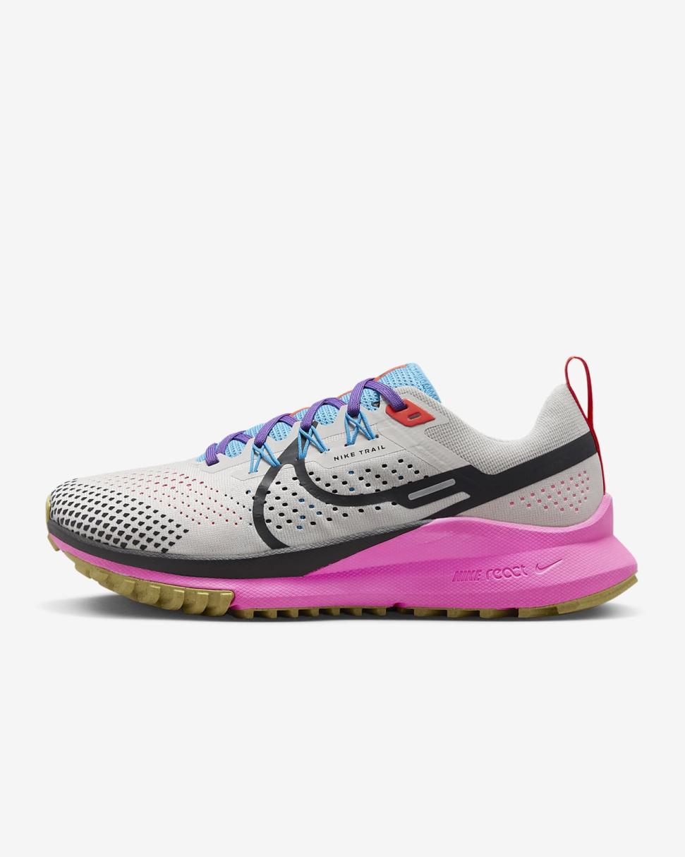 Nike Pegasus Trail 4 Light Orewood Brown/Blue Lightning/Pink Spell/Dark Smoke Grey | Womens Nike Running
