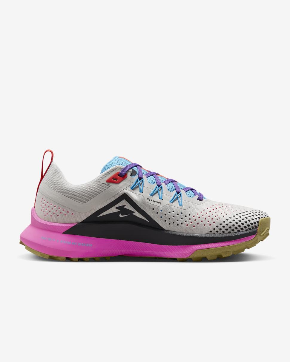Nike Pegasus Trail 4 Light Orewood Brown/Blue Lightning/Pink Spell/Dark Smoke Grey | Womens Nike Running