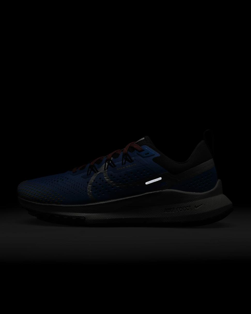 Nike Pegasus Trail 4 Light Photo Blue/Track Red/Black/Metallic Silver | Womens Nike Running