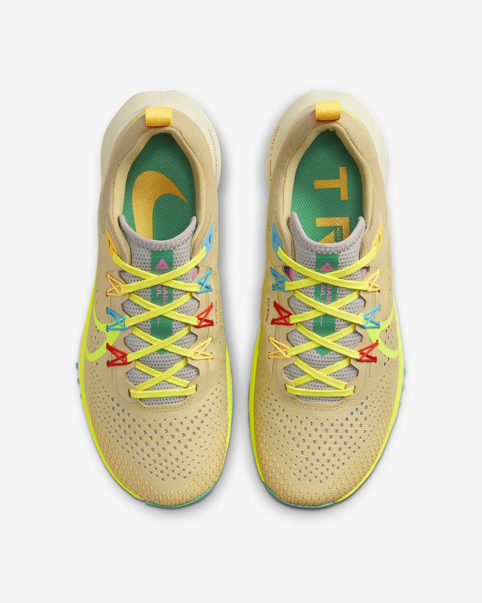 Nike Pegasus Trail 4 Team Gold/Baltic Blue/Stadium Green/Volt | Womens Nike Running