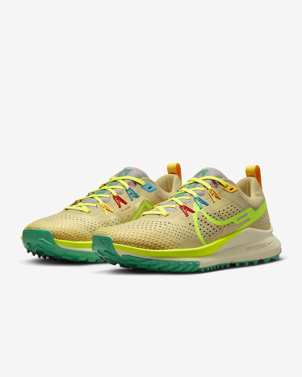 Nike Pegasus Trail 4 Team Gold/Baltic Blue/Stadium Green/Volt | Womens Nike Running