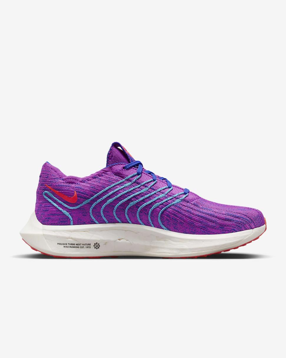 Nike Pegasus Turbo Fuchsia Dream/Racer Blue/Baltic Blue/Bright Crimson | Womens Nike First Day Kicks