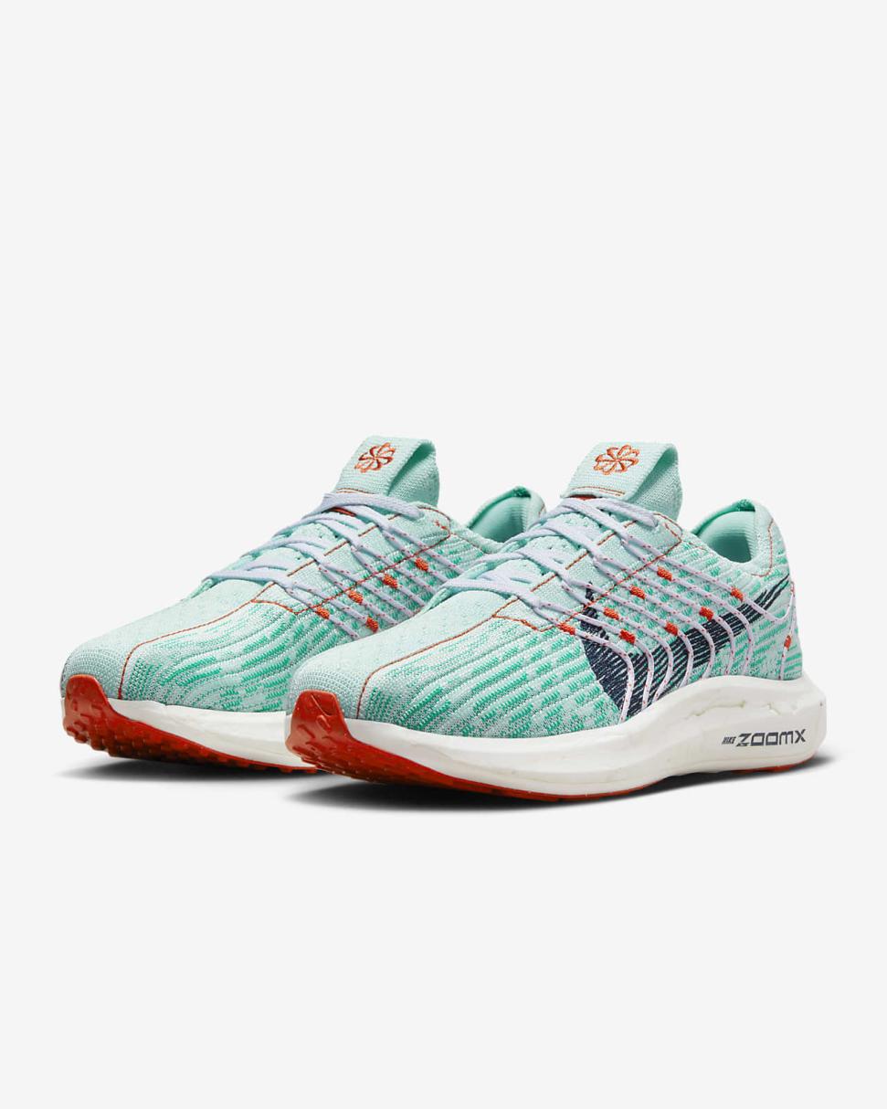 Nike Pegasus Turbo Jade Ice/Clear Jade Ii/Picante Red/Obsidian | Womens Nike First Day Kicks