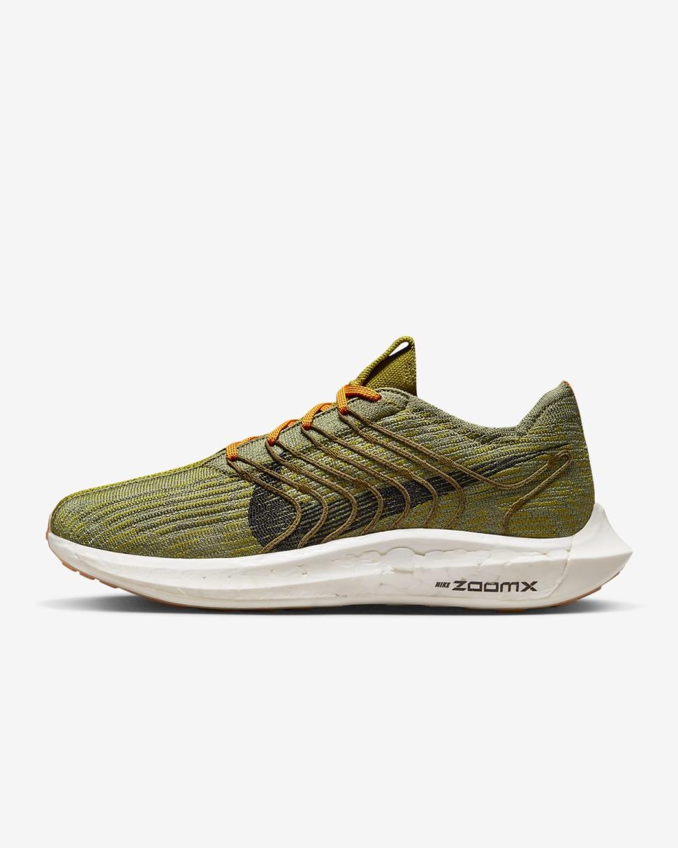 Nike Pegasus Turbo Moss/Oil Green/Vivid Orange/Black | Mens Nike Running