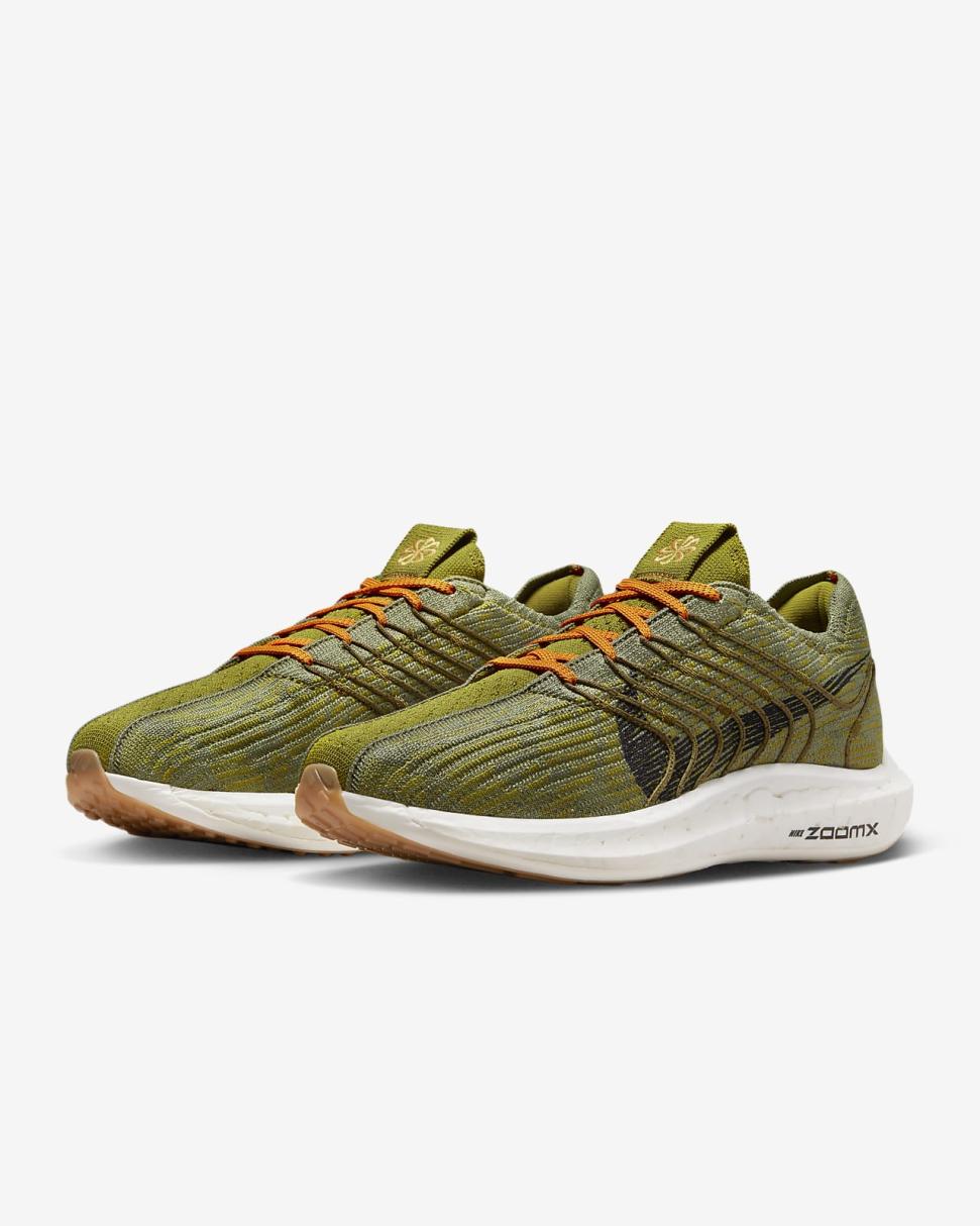 Nike Pegasus Turbo Moss/Oil Green/Vivid Orange/Black | Mens Nike Running
