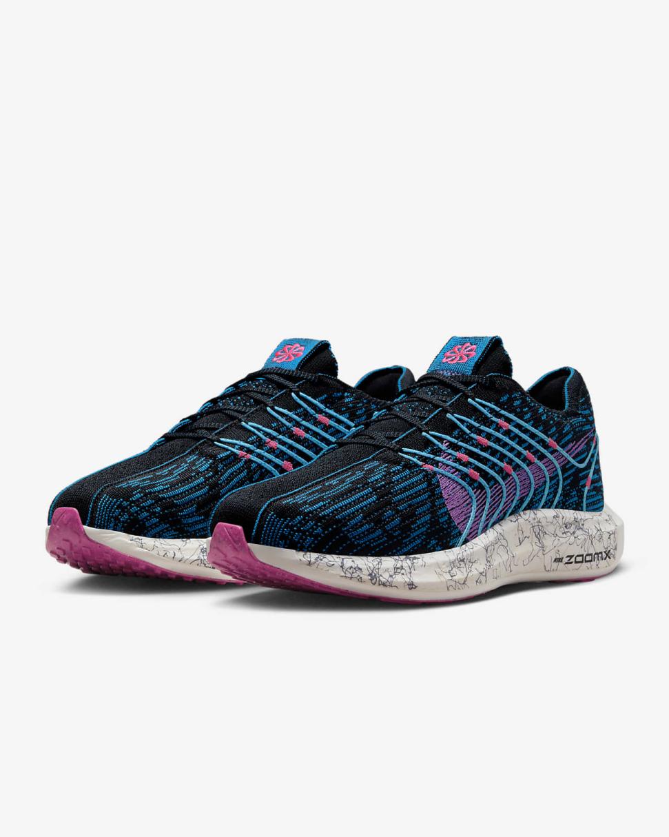 Nike Pegasus Turbo Next Nature SE Black/Green Abyss/Hyper Pink/Fuchsia Dream | Mens Nike Running