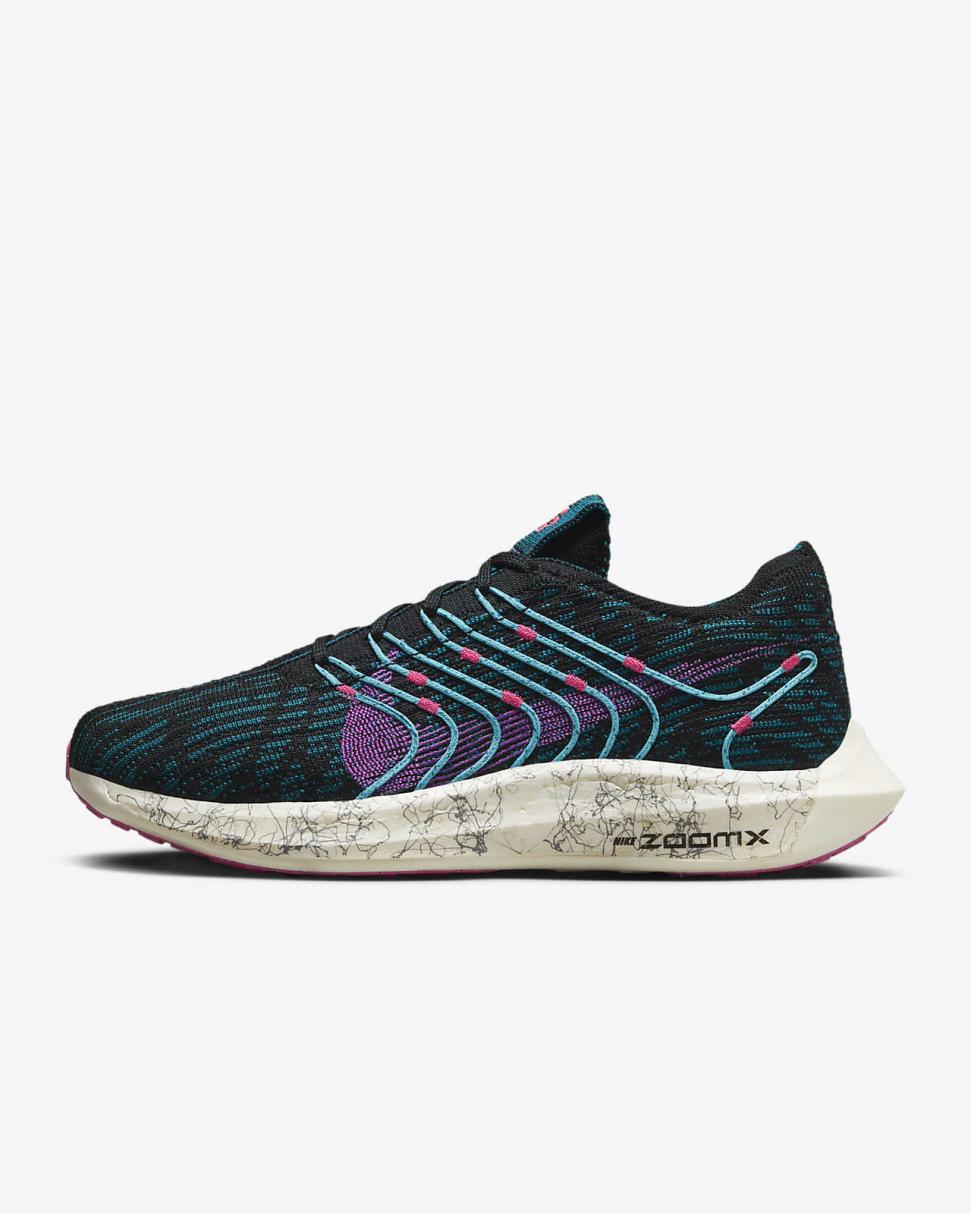 Nike Pegasus Turbo Next Nature SE Black/Green Abyss/Hyper Pink/Fuchsia Dream | Womens Nike Running