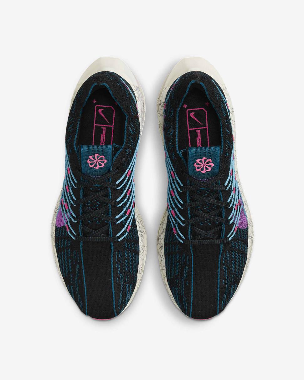Nike Pegasus Turbo Next Nature SE Black/Green Abyss/Hyper Pink/Fuchsia Dream | Womens Nike Running