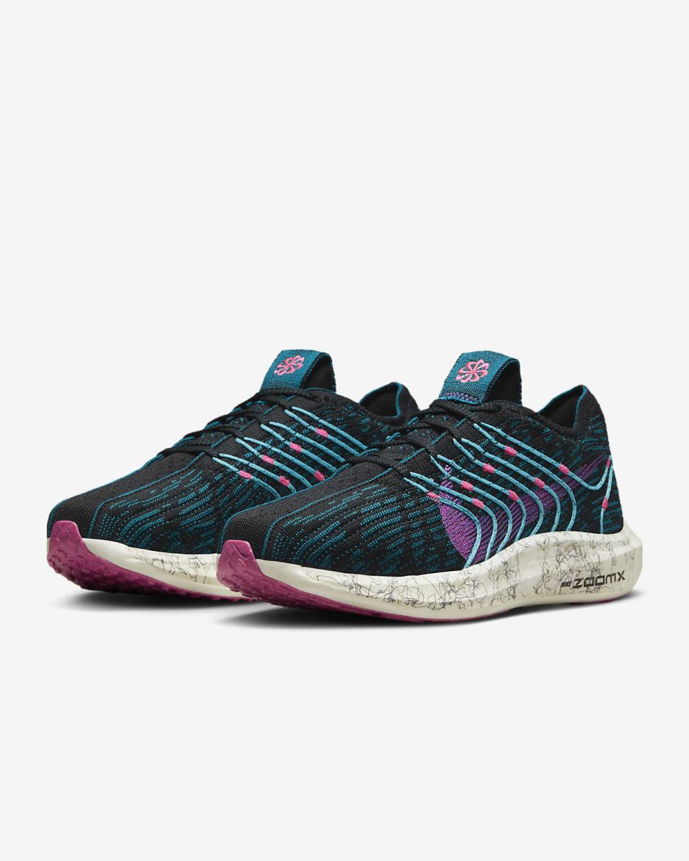 Nike Pegasus Turbo Next Nature SE Black/Green Abyss/Hyper Pink/Fuchsia Dream | Womens Nike Running