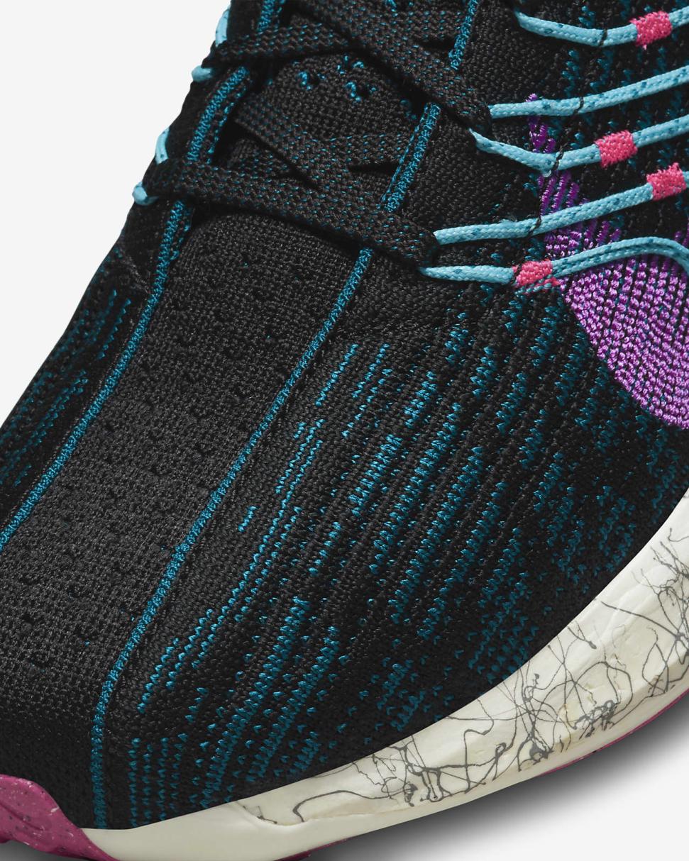 Nike Pegasus Turbo Next Nature SE Black/Green Abyss/Hyper Pink/Fuchsia Dream | Womens Nike Running