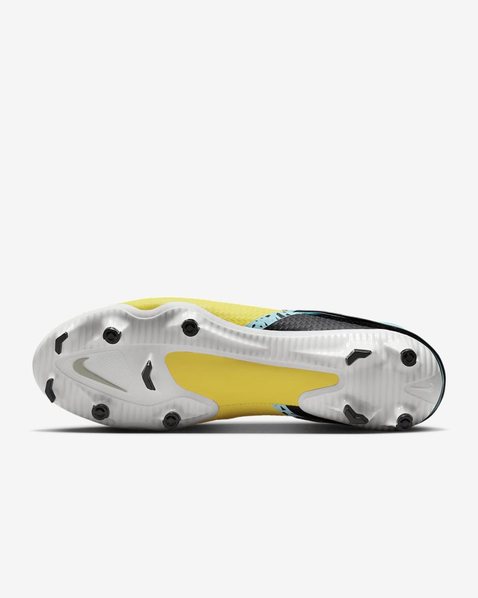 Nike Phantom GT2 Academy FlyEase Glacier Ice/Yellow Strike/Sunset Glow/Black | Mens/Womens Nike Soccer