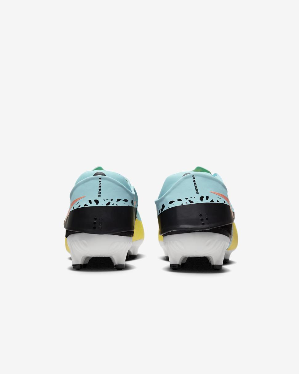 Nike Phantom GT2 Academy FlyEase Glacier Ice/Yellow Strike/Sunset Glow/Black | Mens/Womens Nike Soccer