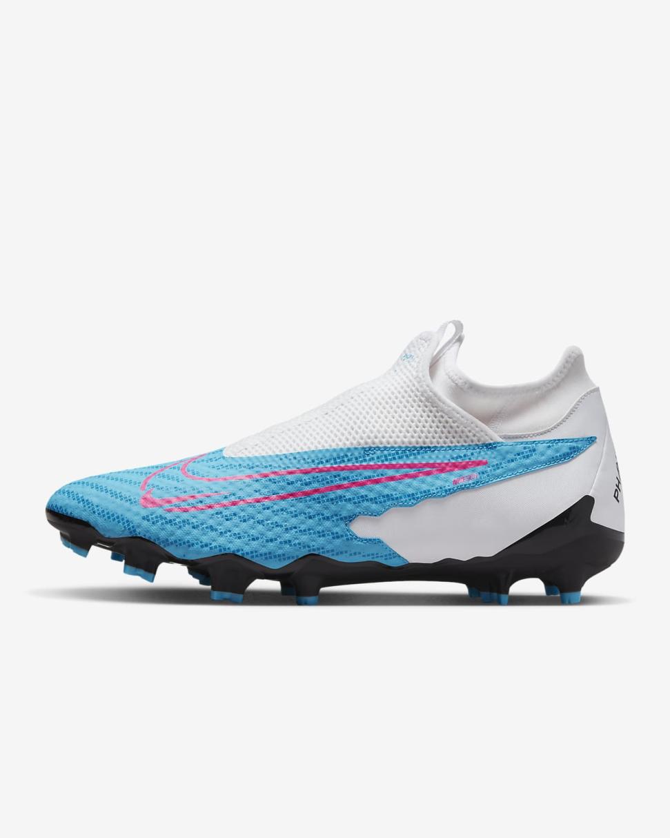 Nike Phantom GX Academy Baltic Blue/White/Laser Blue/Pink Blast | Mens Nike Soccer