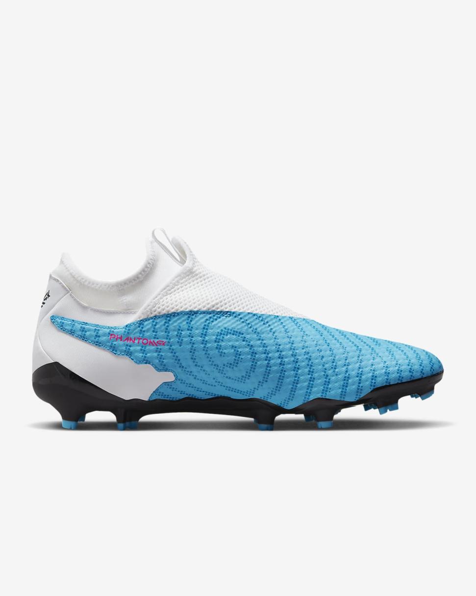 Nike Phantom GX Academy Baltic Blue/White/Laser Blue/Pink Blast | Mens Nike Soccer