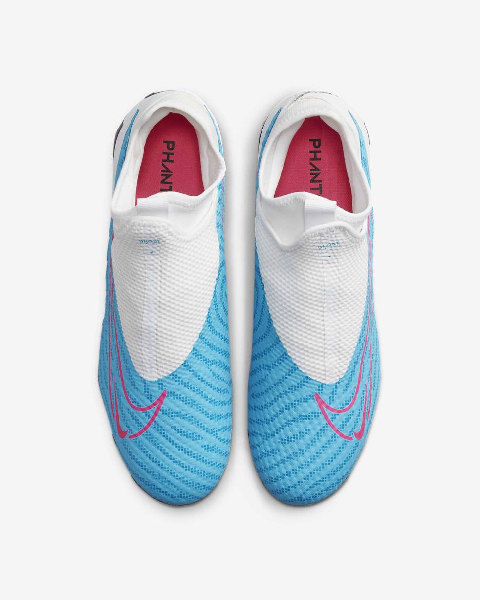 Nike Phantom GX Academy Baltic Blue/White/Laser Blue/Pink Blast | Mens Nike Soccer