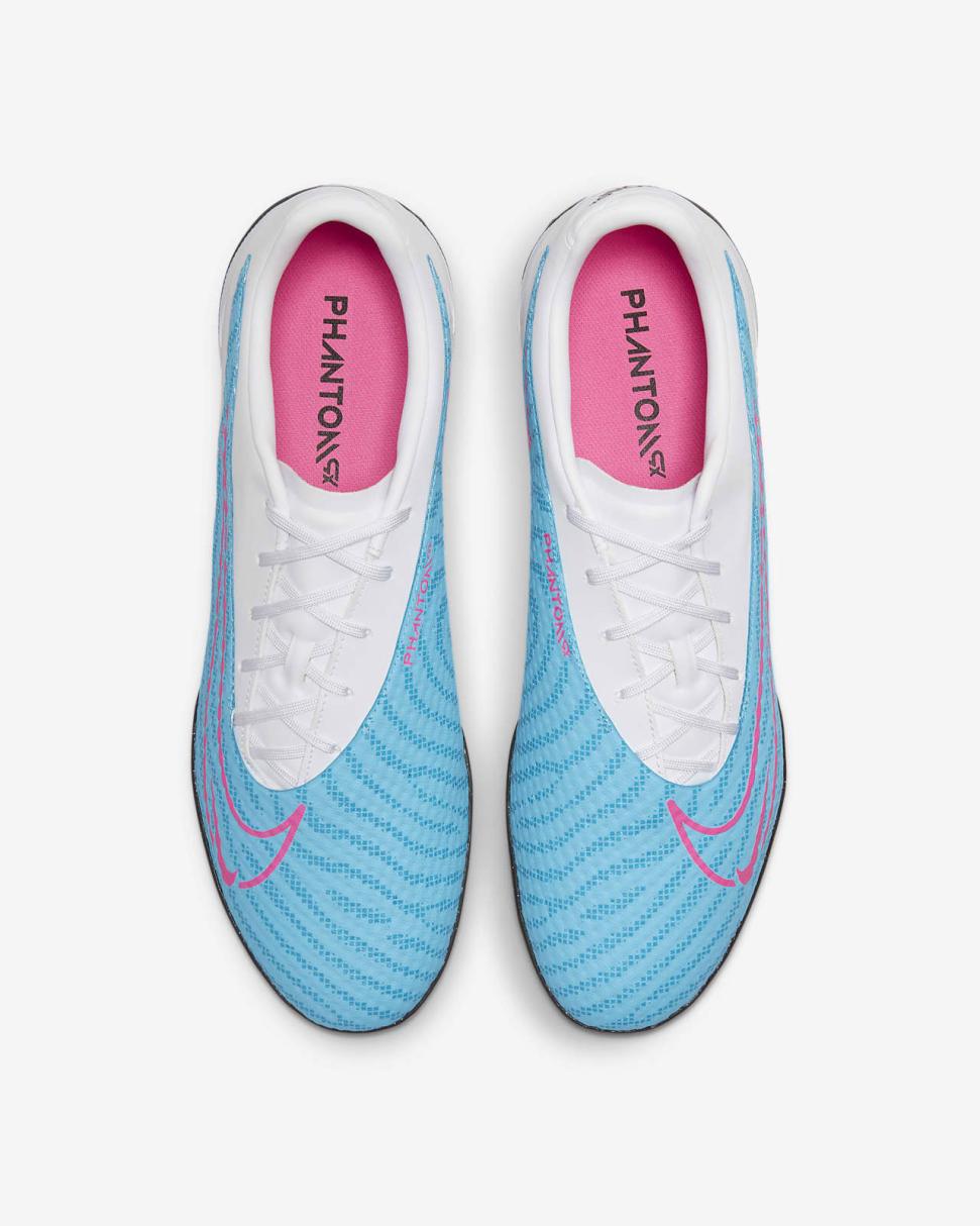 Nike Phantom GX Academy Baltic Blue/White/Laser Blue/Pink Blast | Mens Nike Soccer