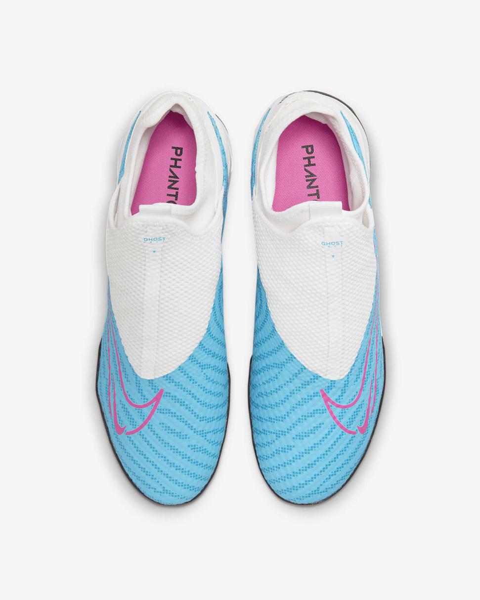 Nike Phantom GX Academy Baltic Blue/White/Laser Blue/Pink Blast | Mens Nike Soccer