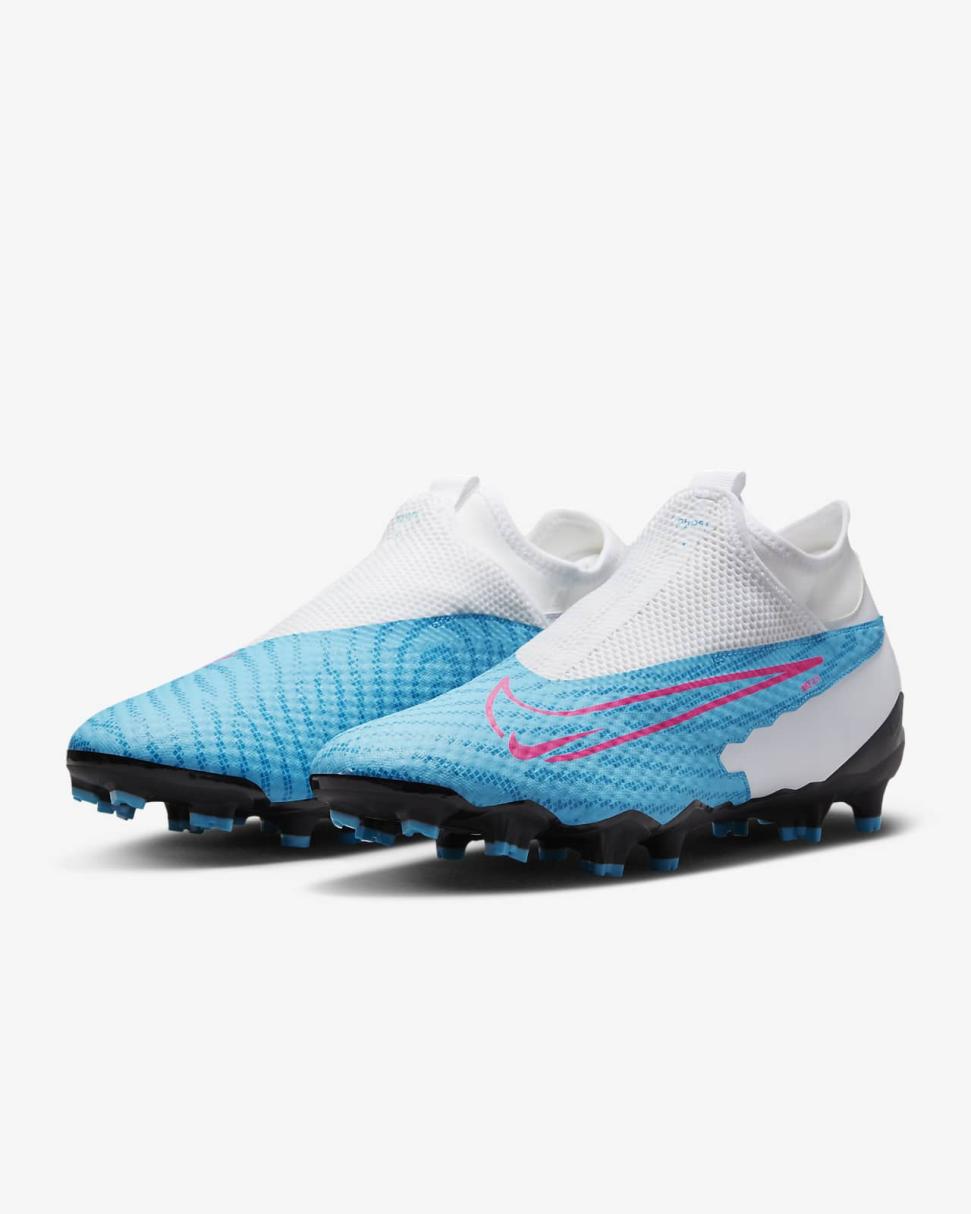 Nike Phantom GX Academy Baltic Blue/White/Laser Blue/Pink Blast | Mens Nike Soccer
