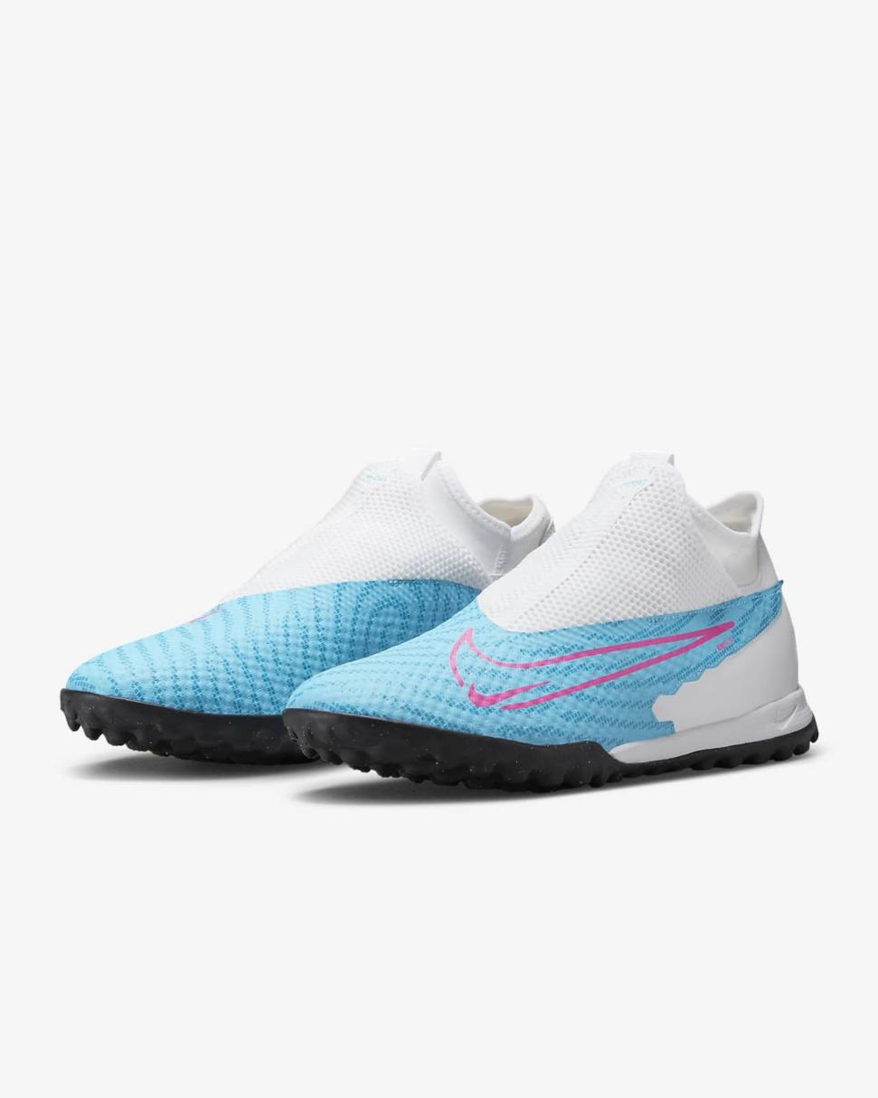 Nike Phantom GX Academy Baltic Blue/White/Laser Blue/Pink Blast | Mens Nike Soccer