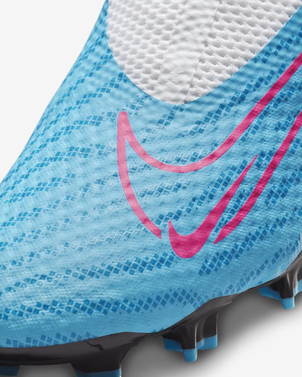 Nike Phantom GX Academy Baltic Blue/White/Laser Blue/Pink Blast | Mens Nike Soccer