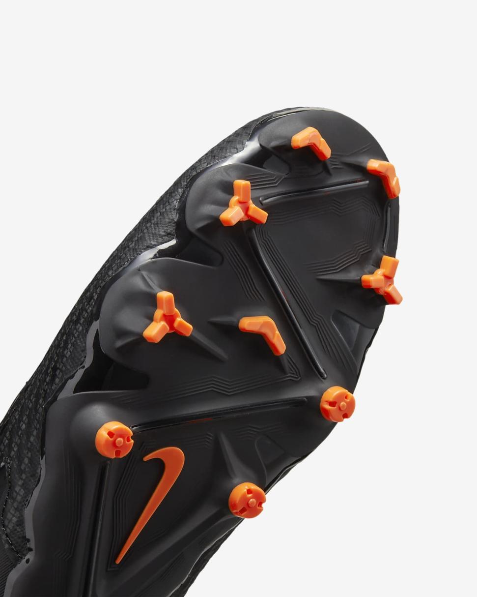 Nike Phantom GX Academy Black/Dark Smoke Grey/Total Orange/Summit White | Mens Nike Soccer