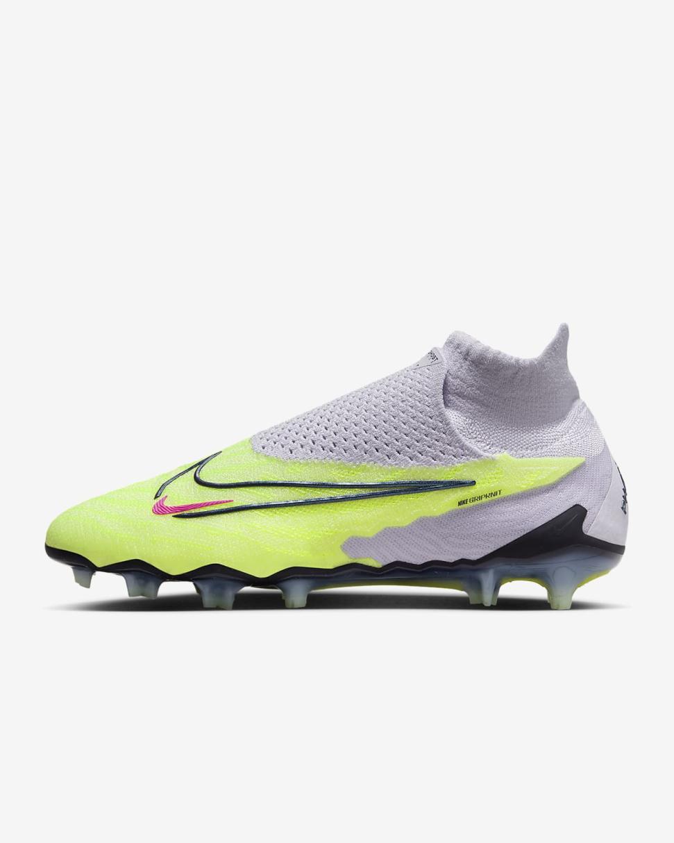 Nike Phantom GX Elite Barely Volt/Barely Grape/Gridiron | Mens Nike Soccer
