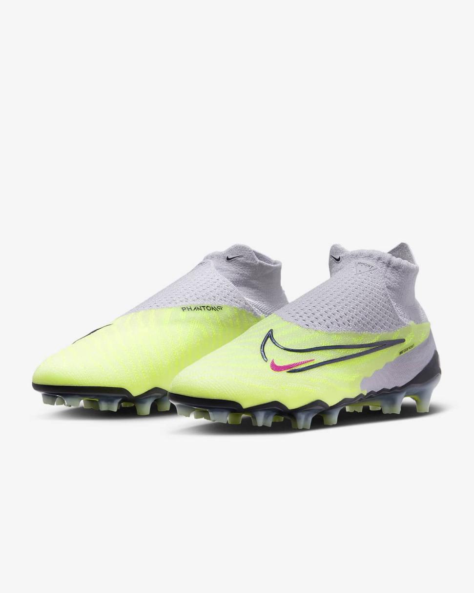 Nike Phantom GX Elite Barely Volt/Barely Grape/Gridiron | Mens Nike Soccer