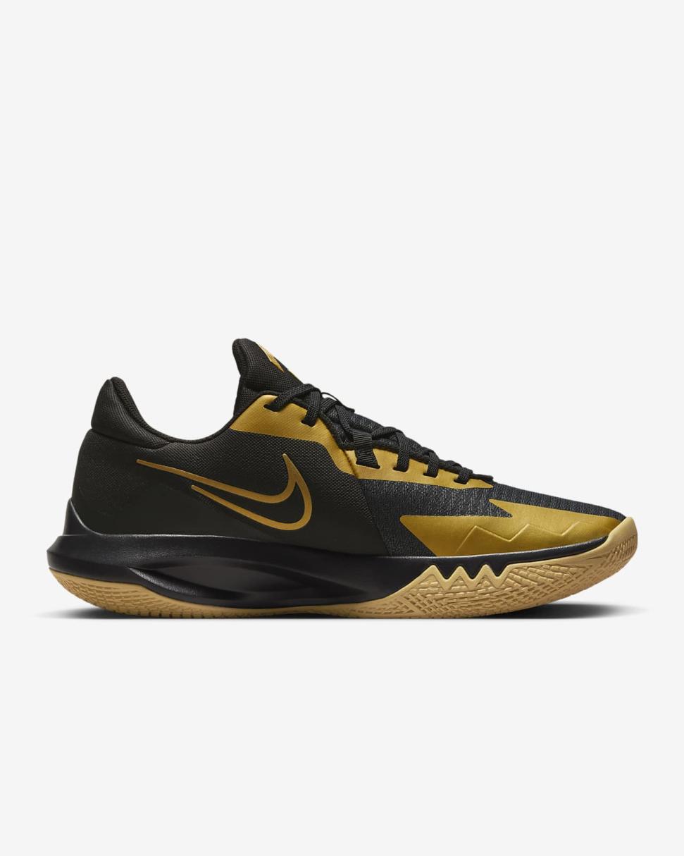 Nike Precision 6 Black/Metallic Gold | Mens/Womens Nike Basketball