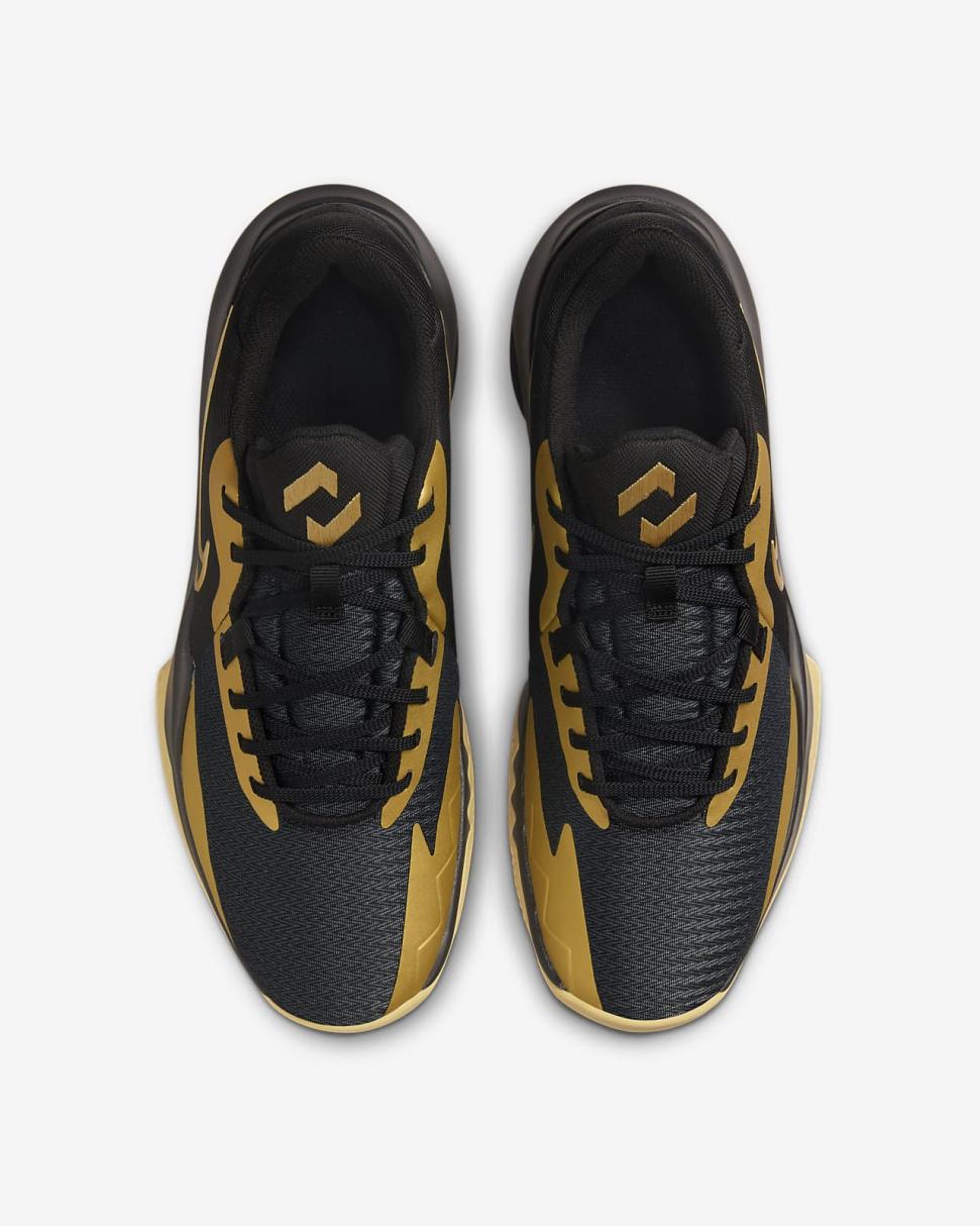 Nike Precision 6 Black/Metallic Gold | Mens/Womens Nike Basketball