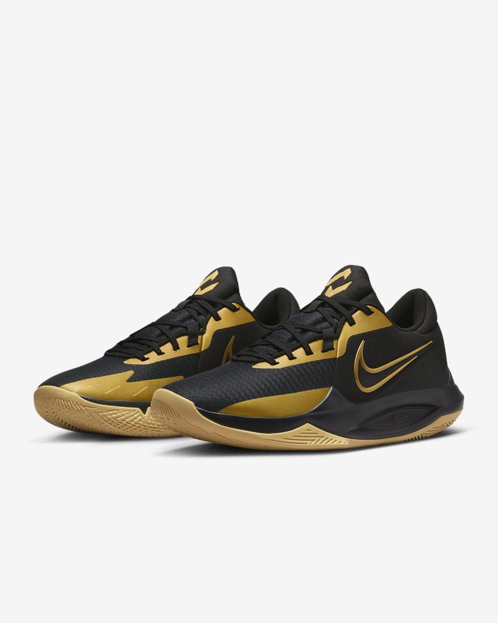Nike Precision 6 Black/Metallic Gold | Mens/Womens Nike Basketball
