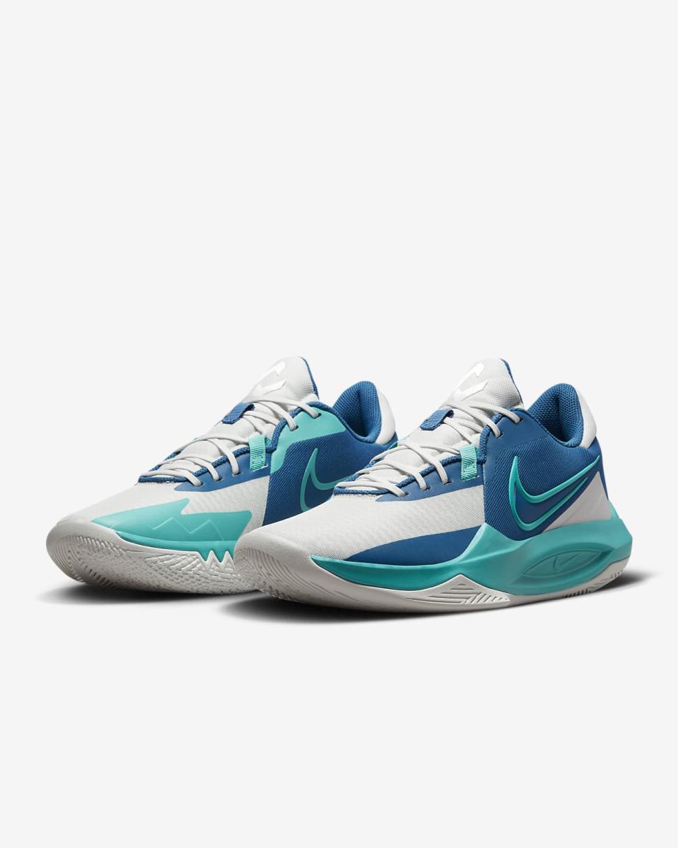Nike Precision 6 Phantom/Industrial Blue/Clear Jade | Mens Nike Basketball