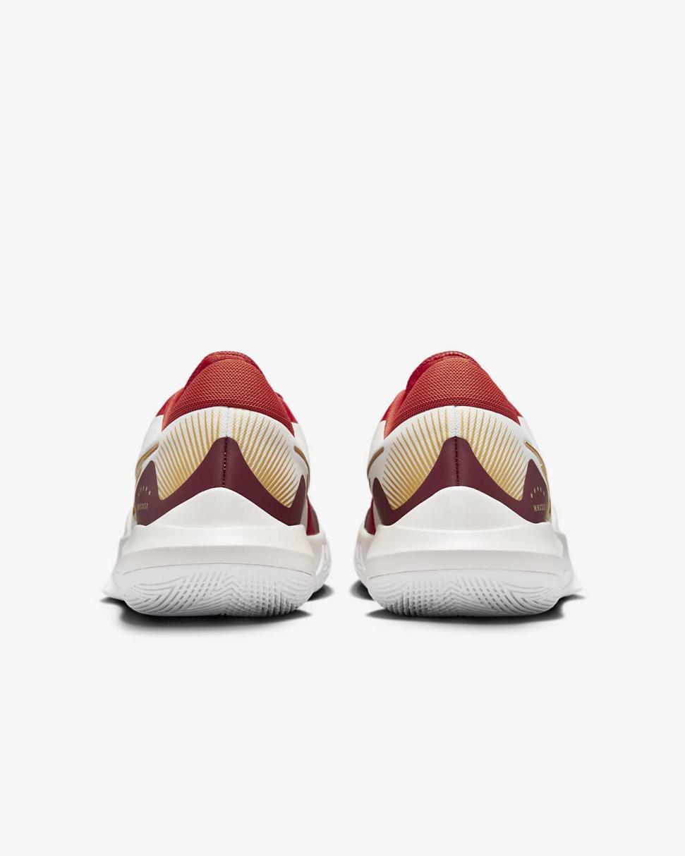 Nike Precision 6 Phantom/Team Red/Light Crimson/Metallic Gold | Mens/Womens Nike Basketball