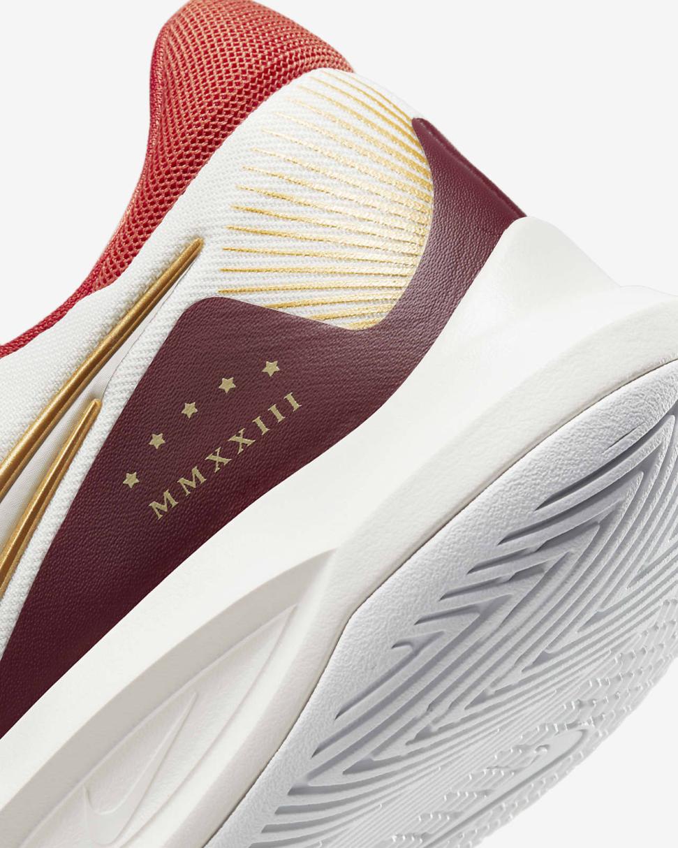 Nike Precision 6 Phantom/Team Red/Light Crimson/Metallic Gold | Mens/Womens Nike Basketball