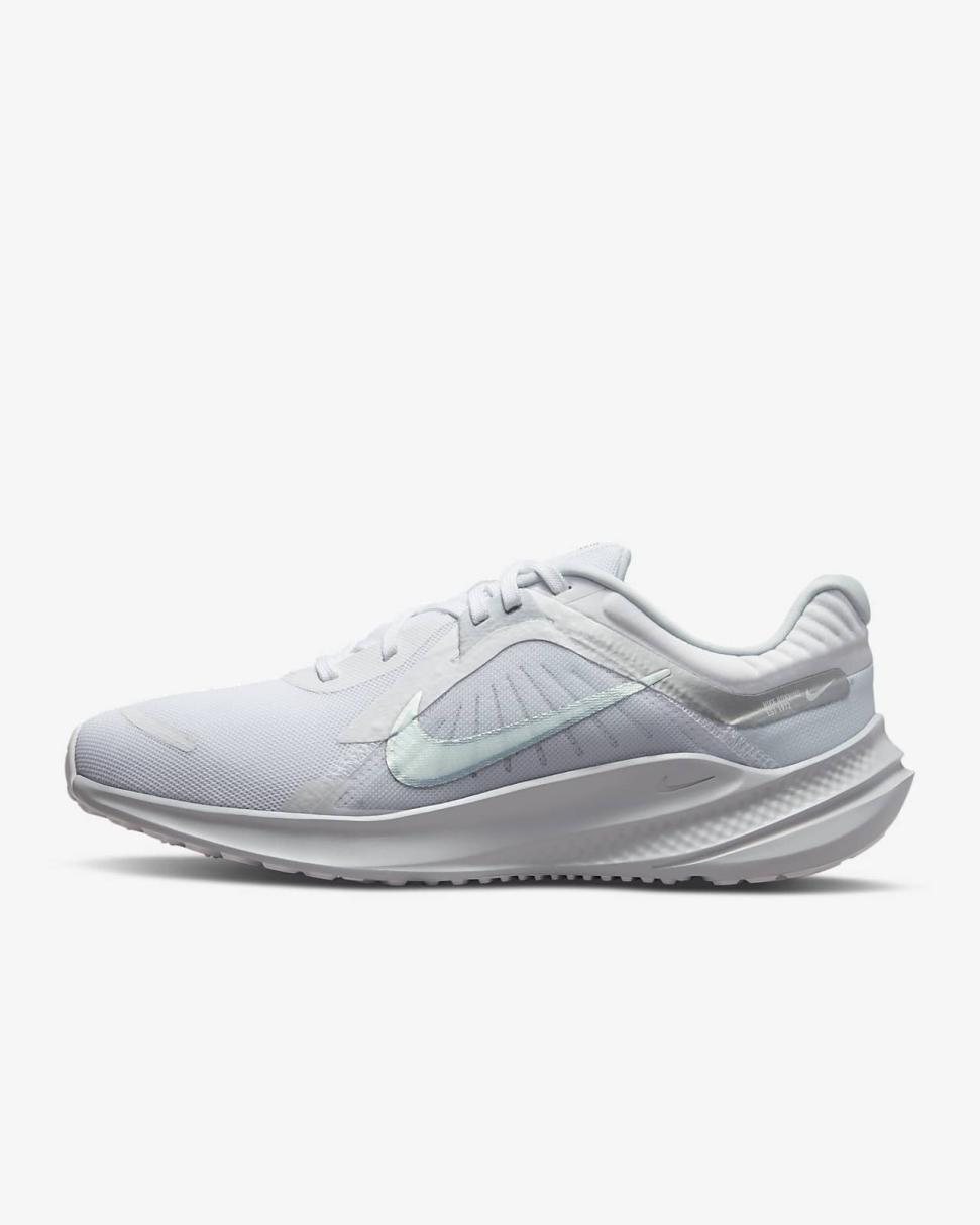 Nike Quest 5 White/Pure Platinum/Metallic Silver | Womens Nike Running