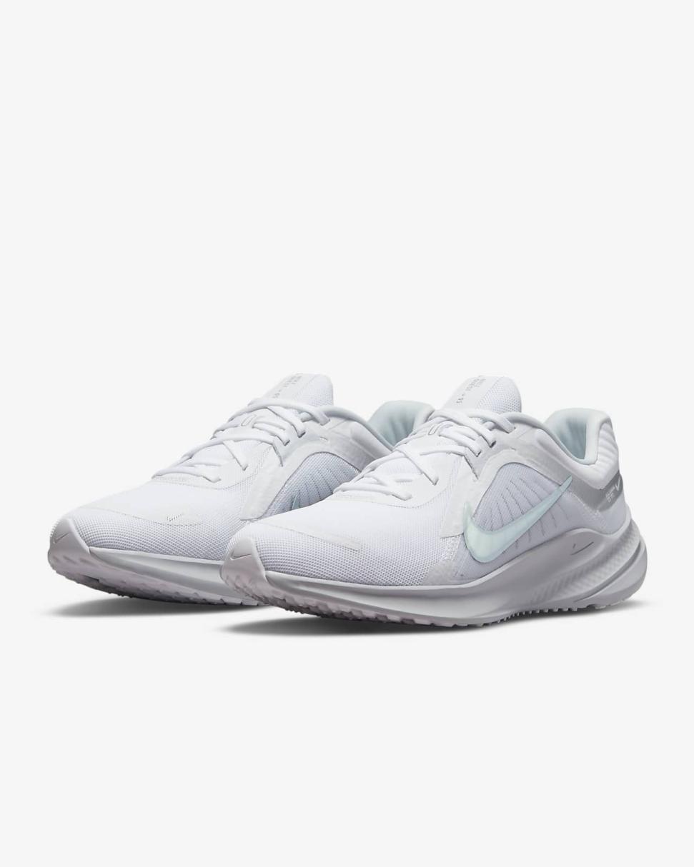 Nike Quest 5 White/Pure Platinum/Metallic Silver | Womens Nike Running
