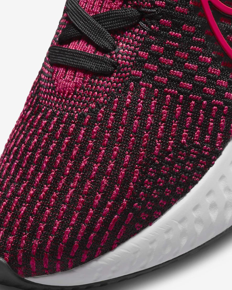 Nike React Infinity 3 Black/Green Strike/Team Red/Siren Red | Mens Nike Running