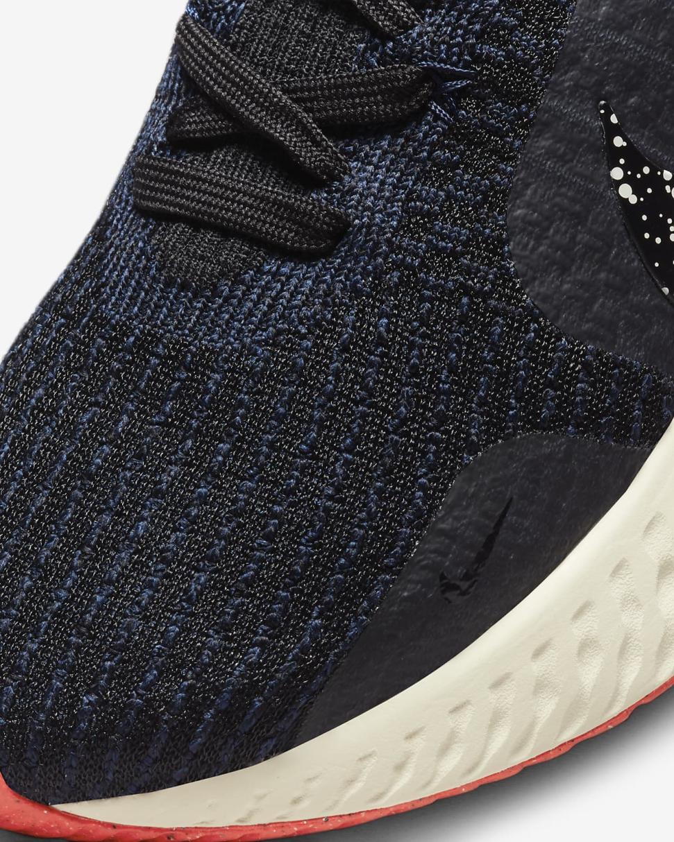 Nike React Infinity 3 Black/Obsidian/Bright Crimson/Black | Mens Nike Running