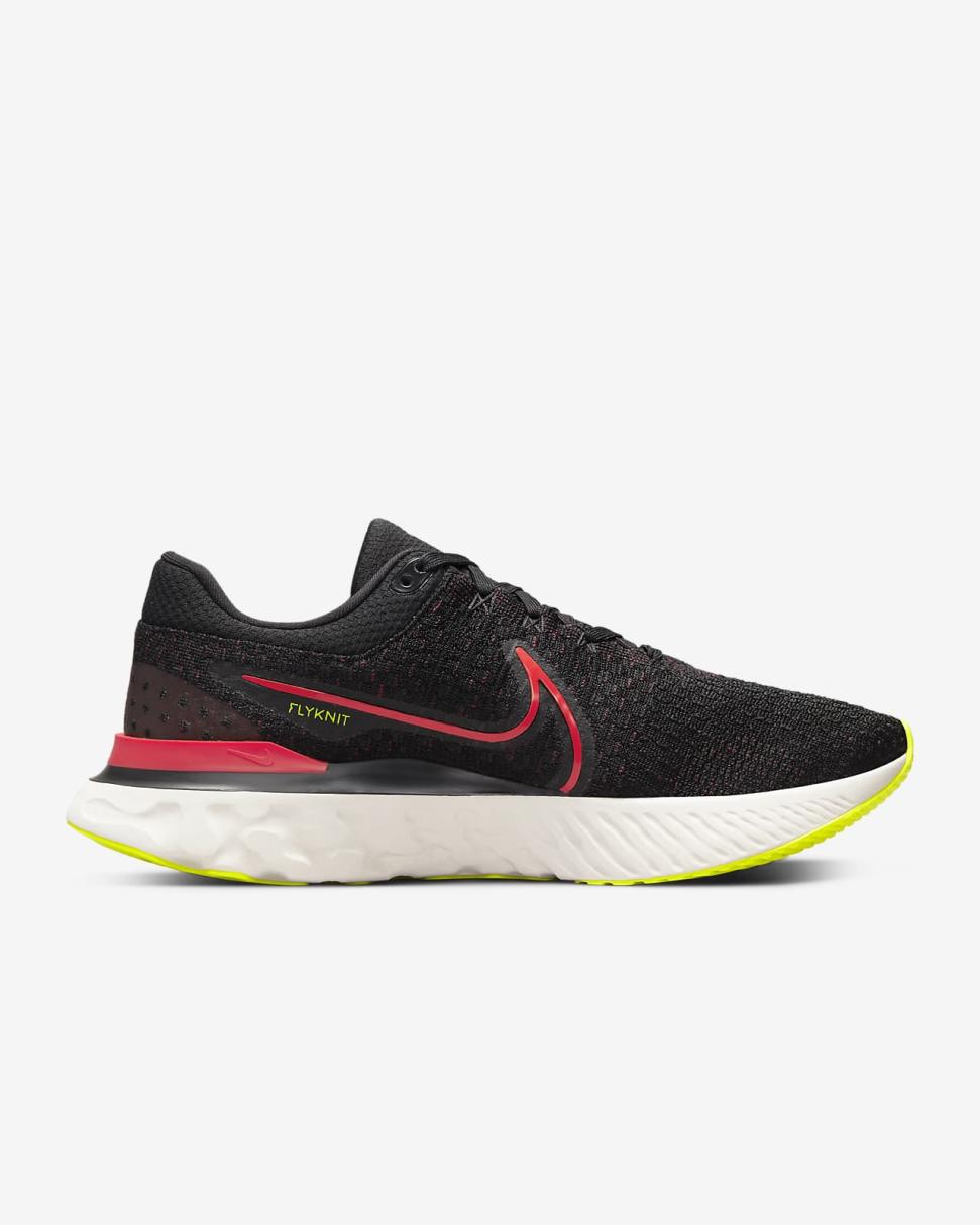 Nike React Infinity 3 Black/Team Red/Volt/Siren Red | Mens Nike Running