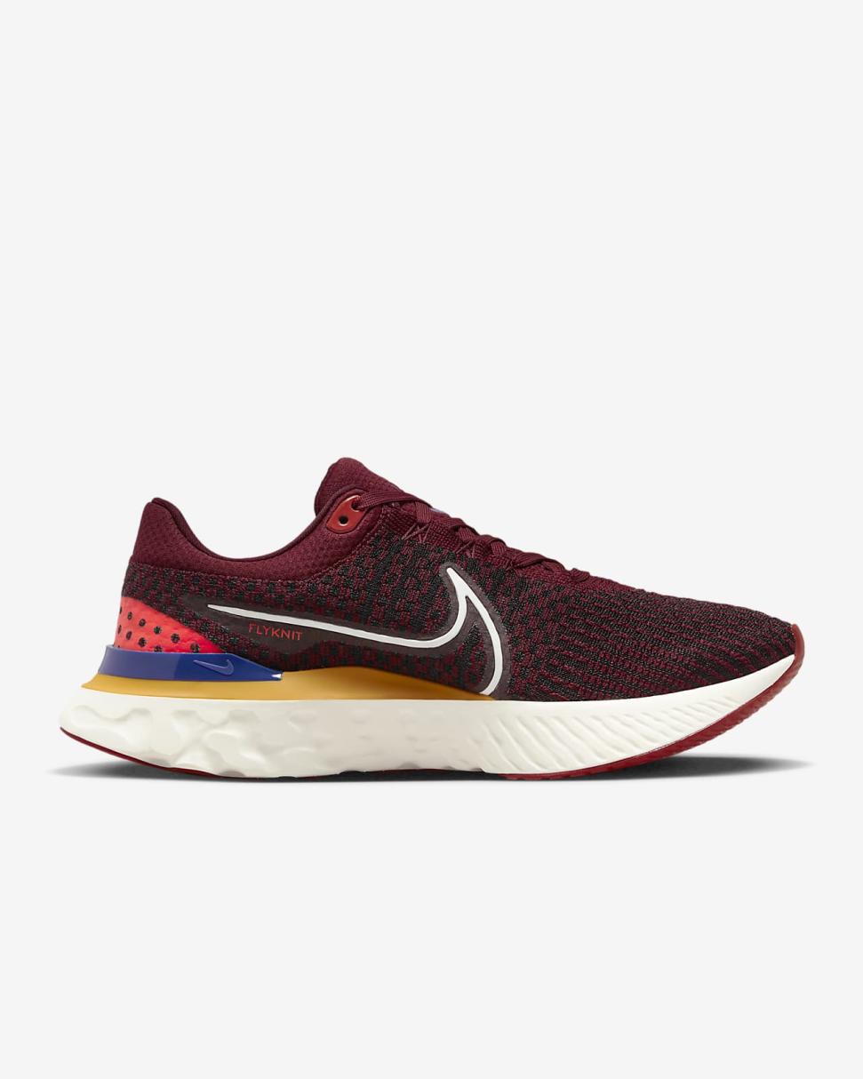 Nike React Infinity 3 Dark Beetroot/University Gold/Bright Crimson/White | Mens Nike Running