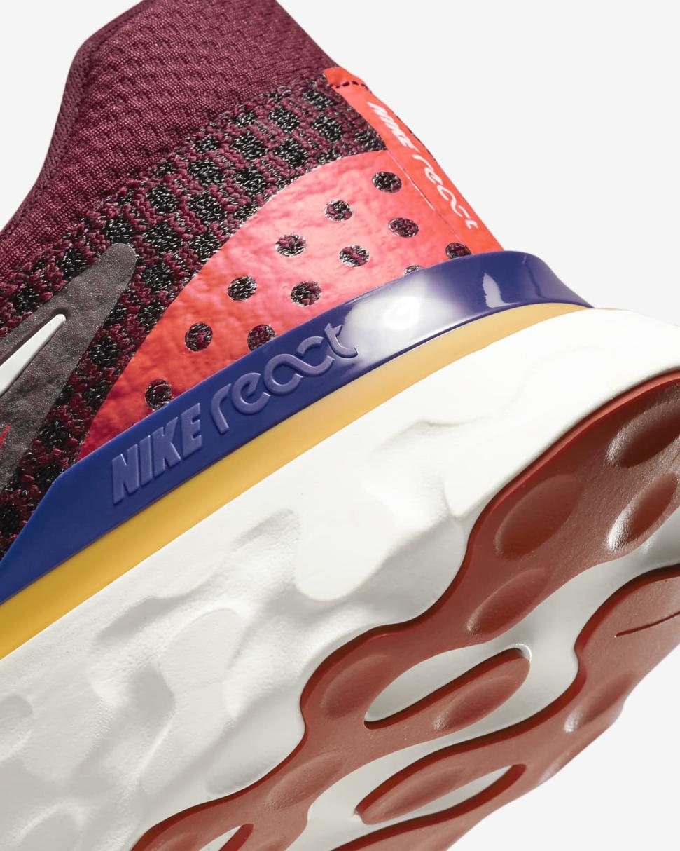 Nike React Infinity 3 Dark Beetroot/University Gold/Bright Crimson/White | Mens Nike Running