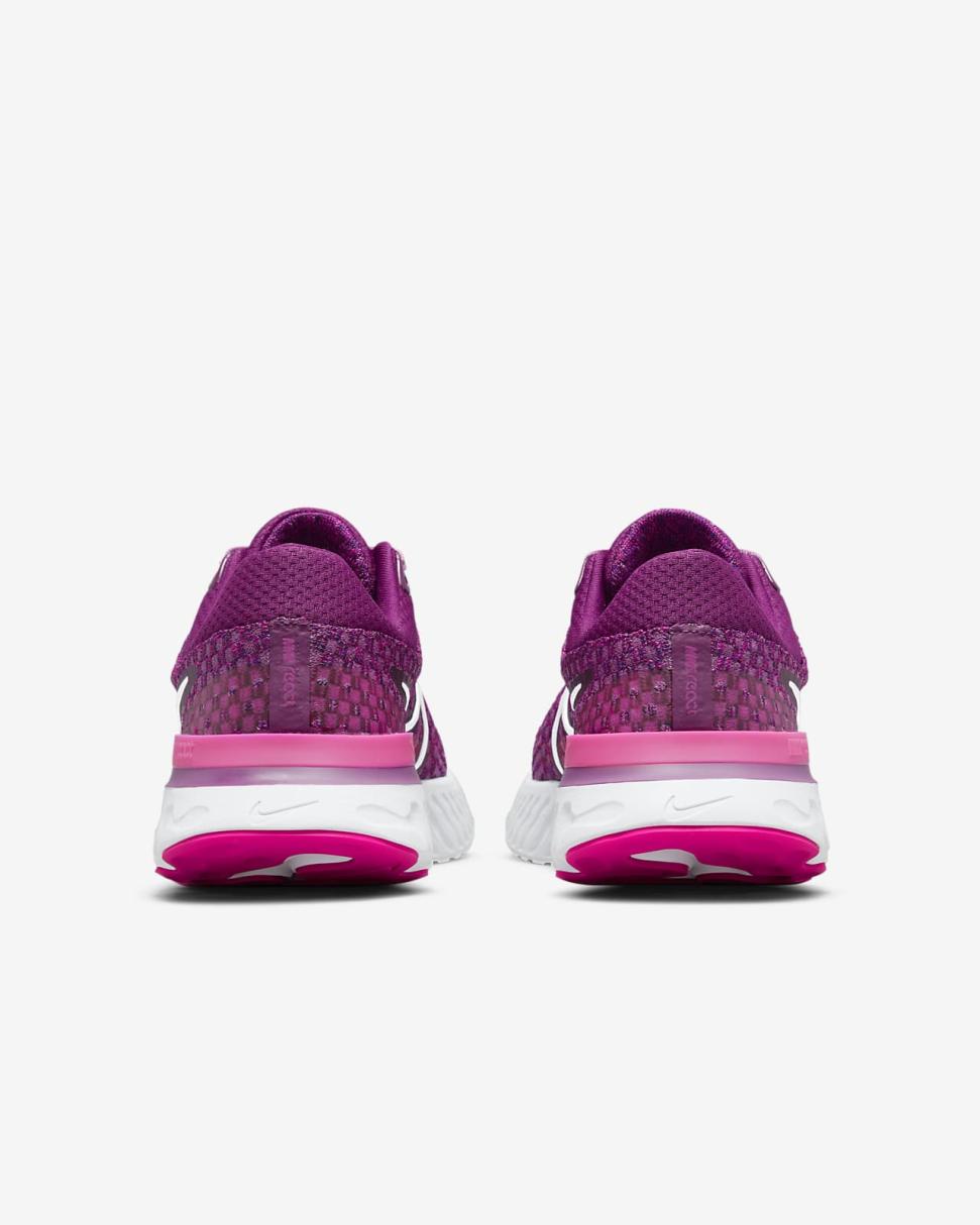 Nike React Infinity 3 Light Bordeaux/Pink Prime/Sangria/White | Womens Nike Running