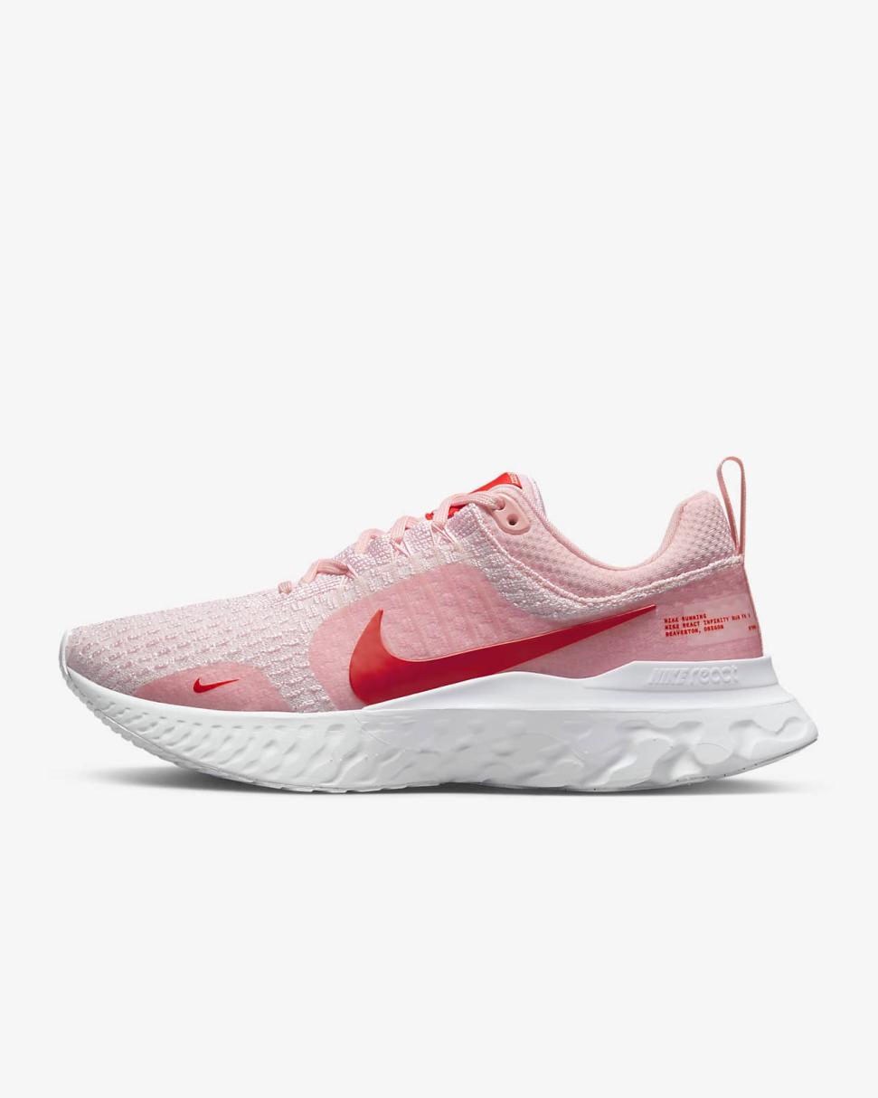Nike React Infinity 3 Medium Soft Pink/White/Summit White/Light Crimson | Womens Nike Running