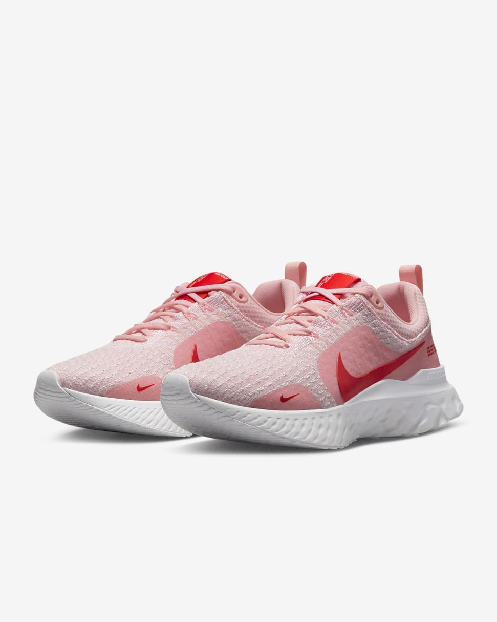Nike React Infinity 3 Medium Soft Pink/White/Summit White/Light Crimson | Womens Nike Running