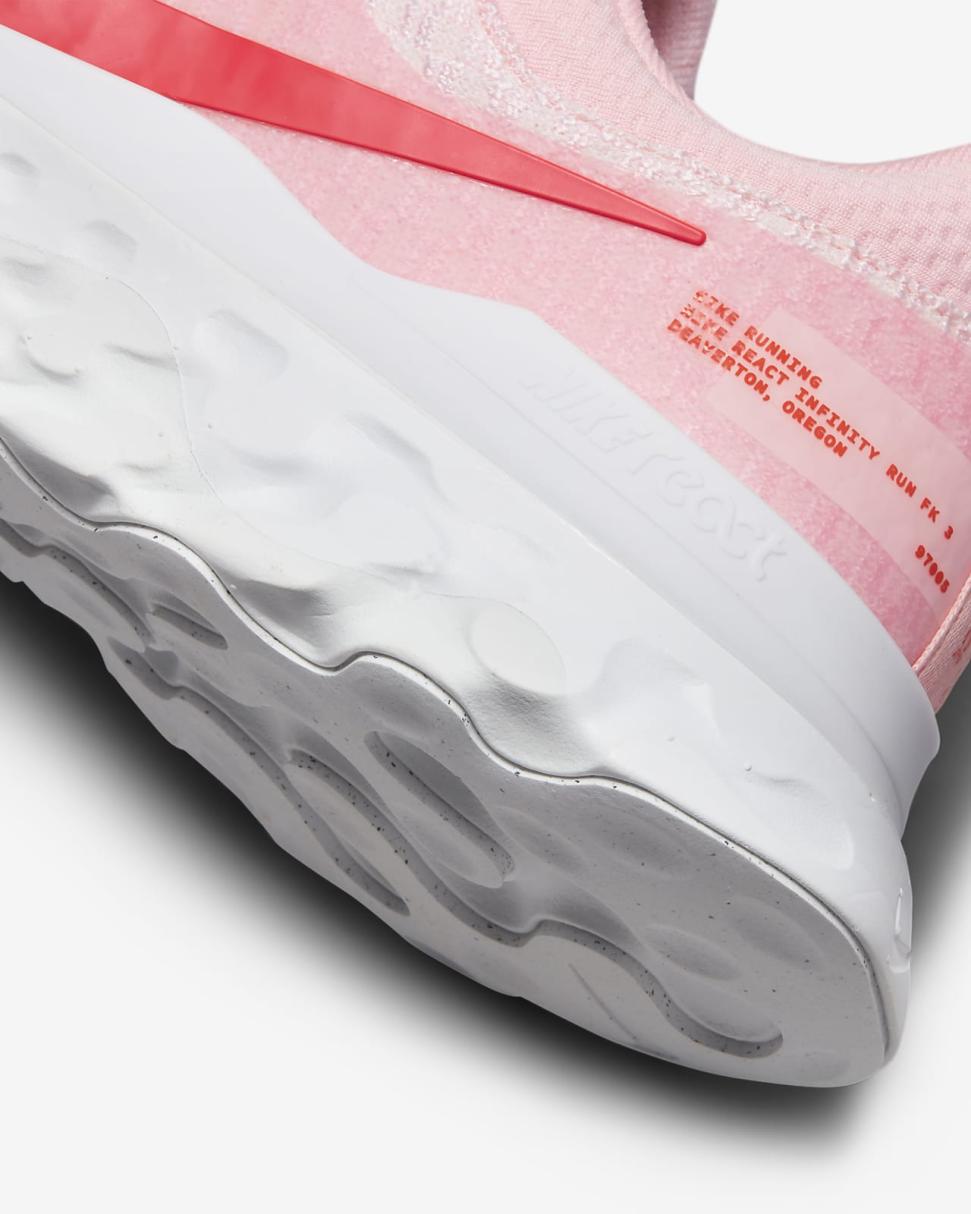 Nike React Infinity 3 Medium Soft Pink/White/Summit White/Light Crimson | Womens Nike Running