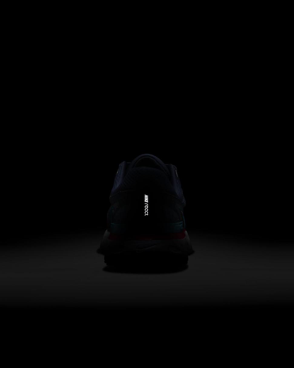 Nike React Infinity 3 Obsidian/White/Light Crimson/Bright Spruce | Mens Nike Running