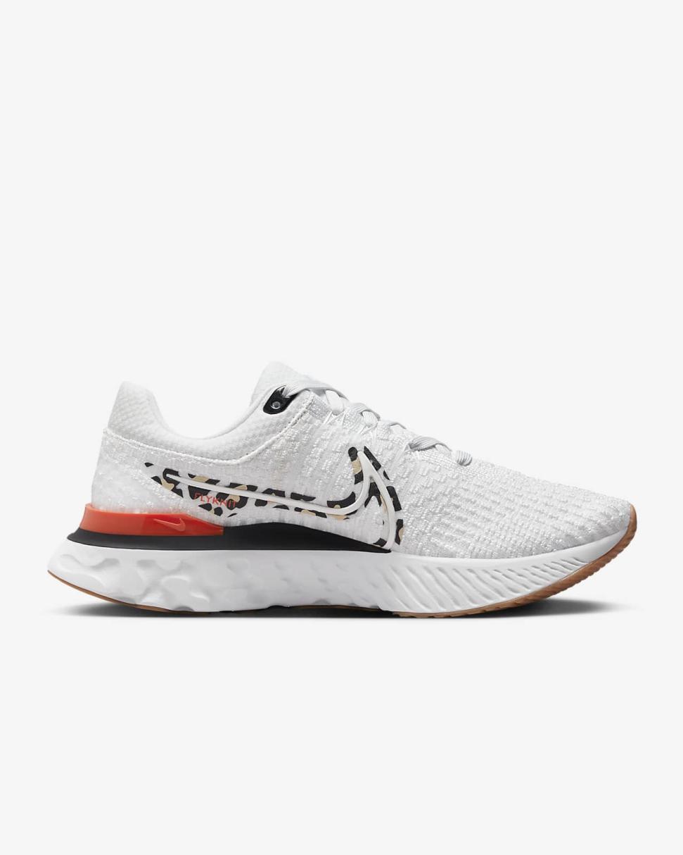 Nike React Infinity 3 Platinum Tint/Team Orange/Black/Metallic Summit White | Womens Nike Running