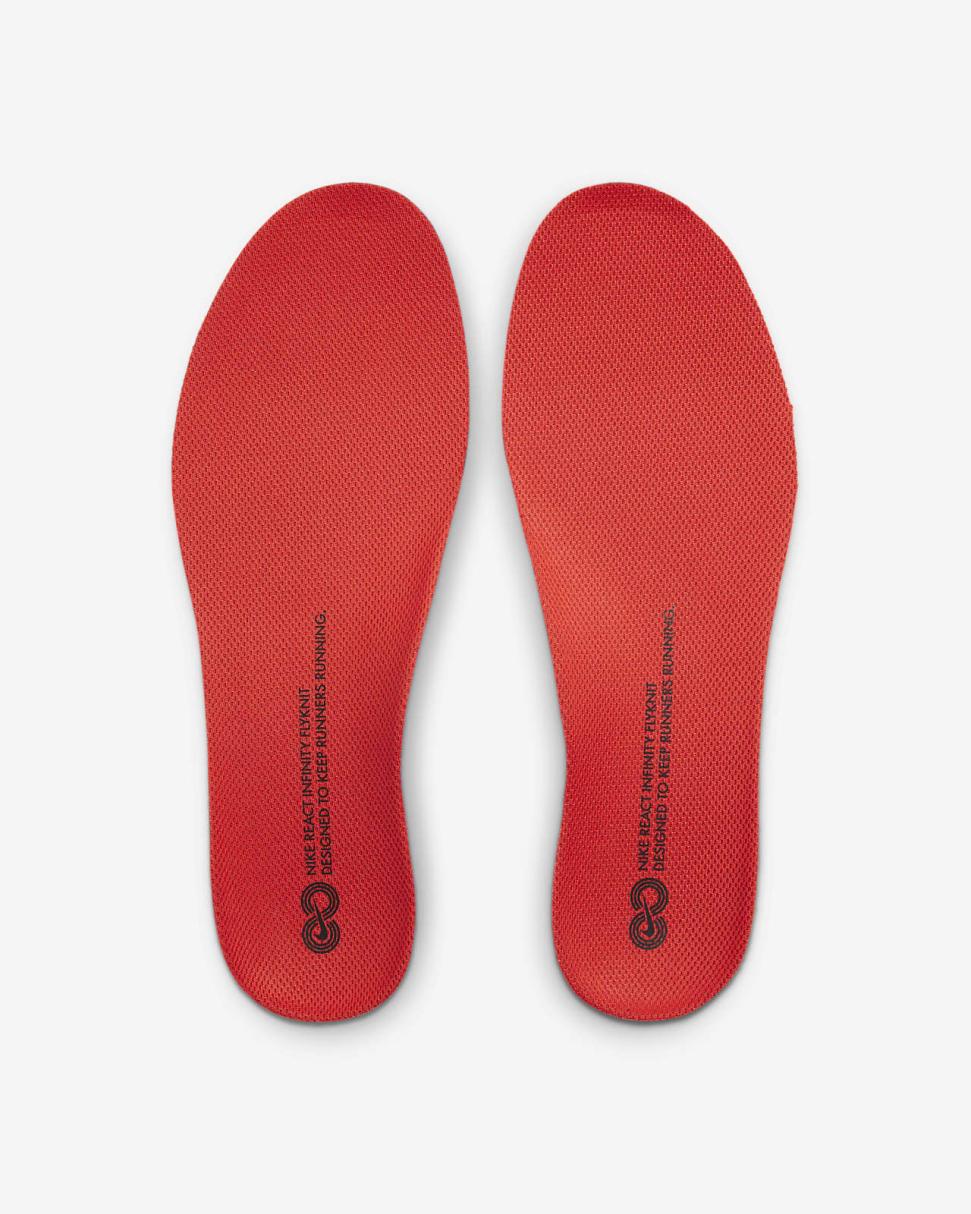 Nike React Infinity 3 Platinum Tint/Team Orange/Black/Metallic Summit White | Womens Nike Running