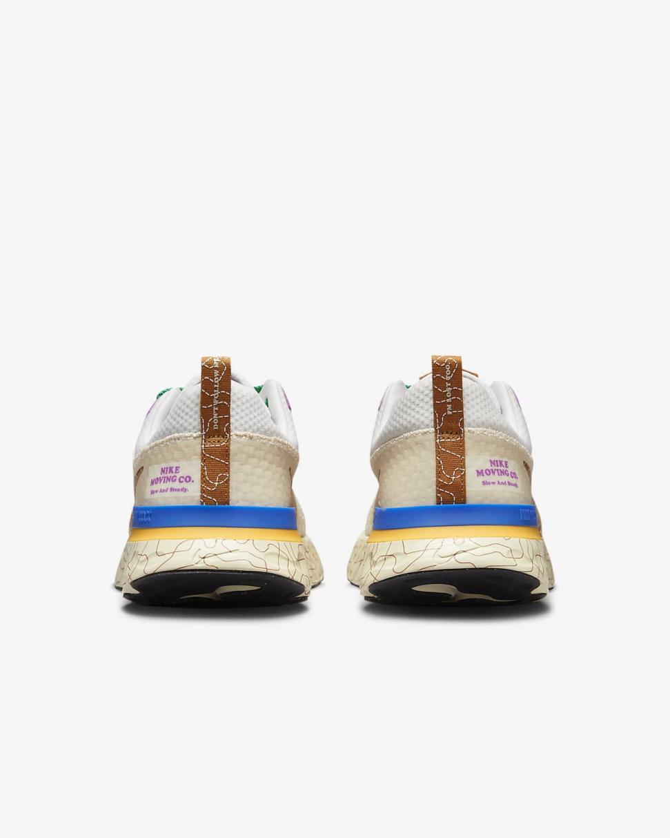 Nike React Infinity 3 Premium Phantom/Oatmeal/Citron Pulse/Ale Brown | Mens Nike Running